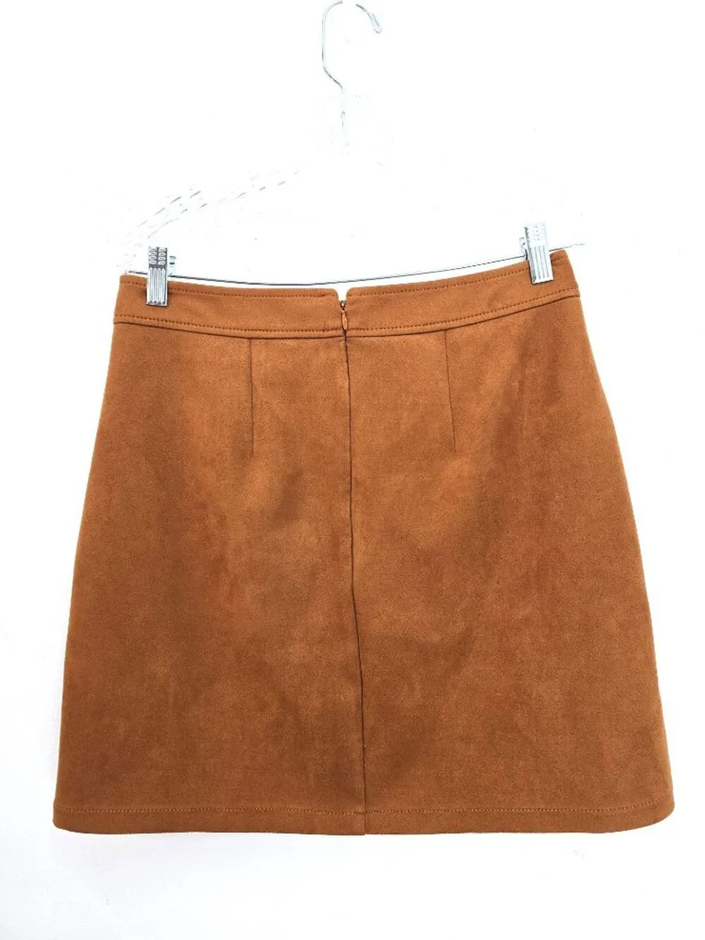 LOFT Suede Brown Pencil Skirt Western Cowboy Women Size 4